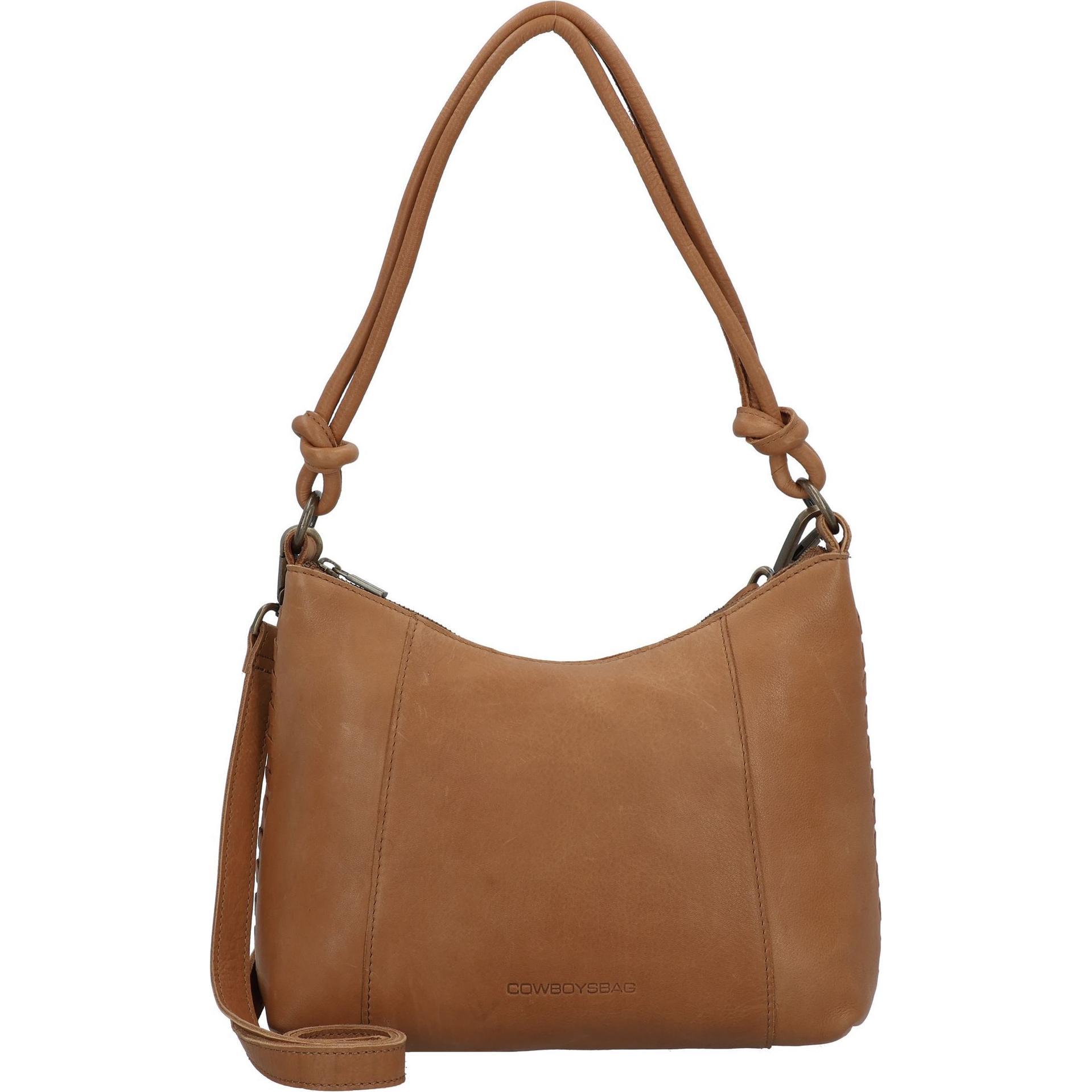 Cowboysbag, Handtasche, Hobo Silvana Schultertasche Leder 28 cm, Beige