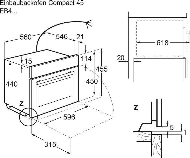 Nährwerte und Zutaten Electrolux Eb4gl70kcn