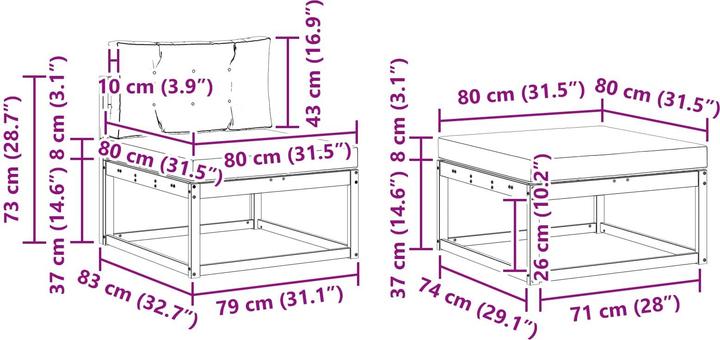 Produktbild vidaXL Sofa Set