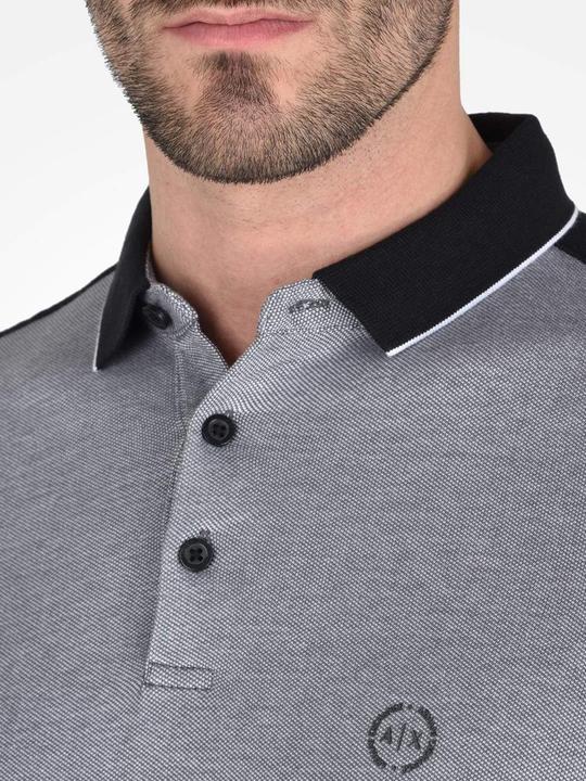 Actual product image Armani Exchange 8nzf76 z8m5z Korte Mouw Poloshirt Grijs XS Man (XS)