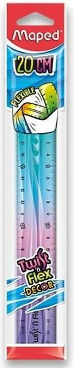 Actual product image Maped Twist'n Flex DECOR flat ruler, 200 mm, unbreakable (20 cm)