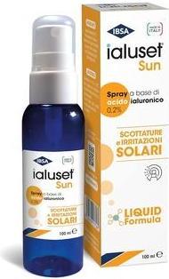 Actual product image IBSA Ialuset Sun 100ml Hyaluronic Acid Spray for Relieving Symptoms of Sunburn and Sun Irritation (Suntan cream, 100 ml)