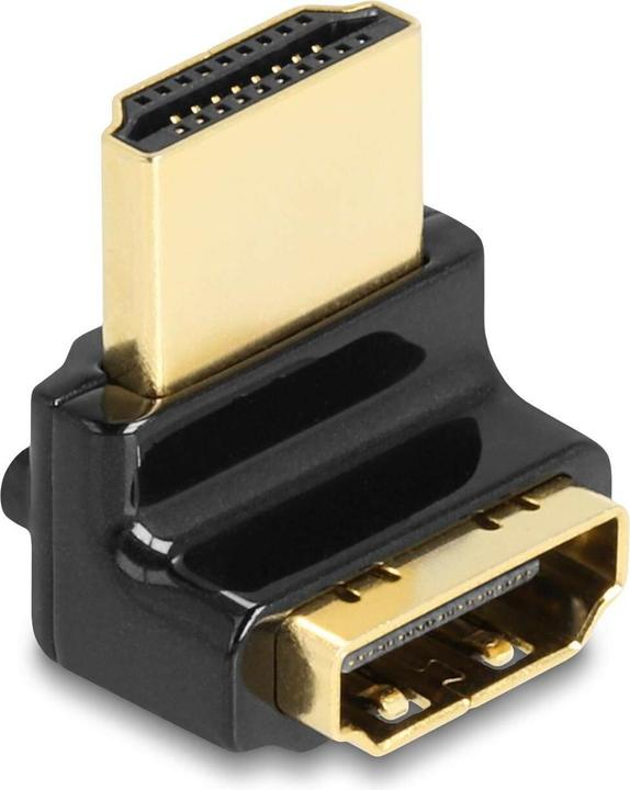 Image du produit Delock Adaptateur HDMI mâle/femelle 90° haut coudé 8K 60 Hz Métal (HDMI, 2.20 cm)