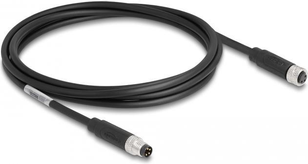 Actual product image Delock M8 4 pin cable St to Bu A-coded 2m (2 m)