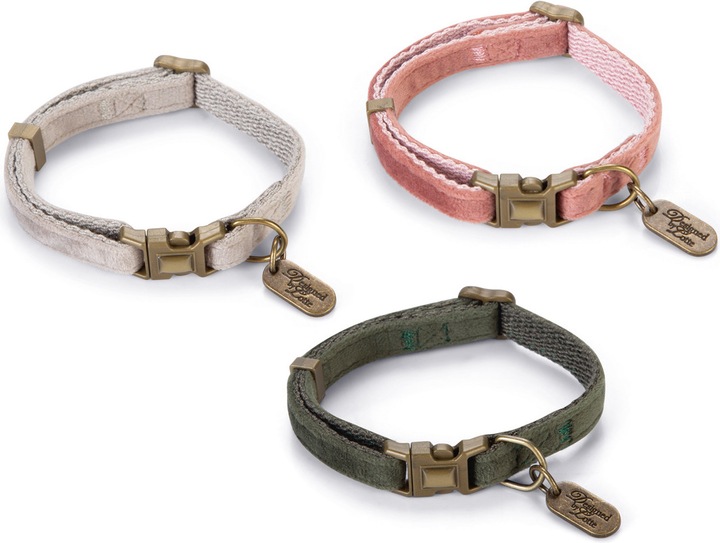 Designed by Lotte Cat collar Velura (30, Cat, Walks)
