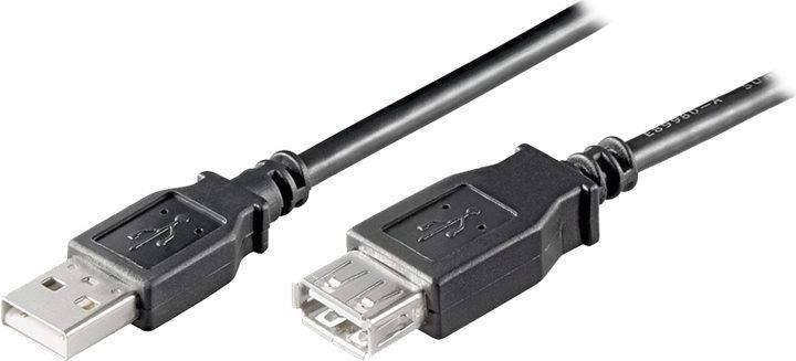 Produktbild Goobay USB 2.0 Hi-Speed Verlängerungskabel, Schwarz, 0.6 m (0.60 m, USB 2.0)