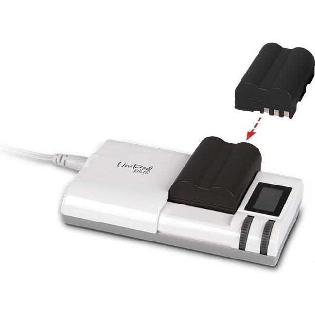 Thumbnail - Hähnel UniPal Plus V2 Universal Ladegerät für LI-Ion-Akkus (Ladegerät), Kamera Stromversorgung, Weiss