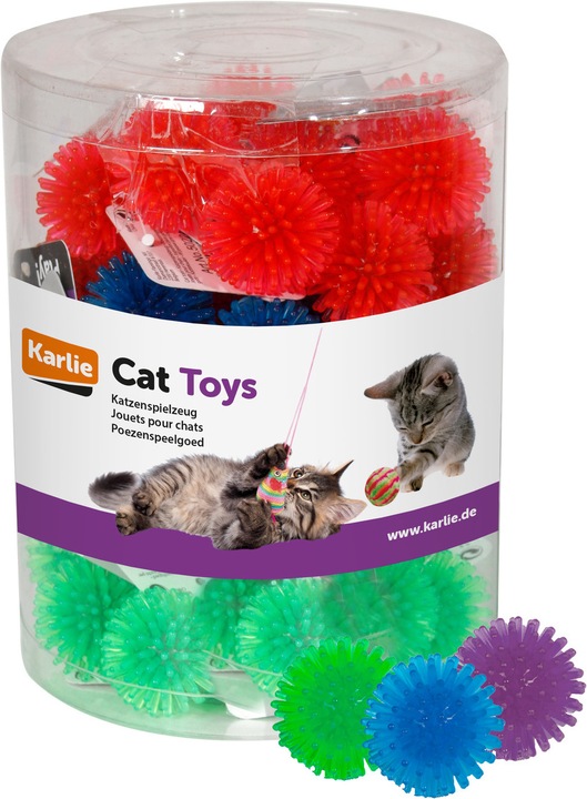 Actual product image Karlie Hedgehog ball in drum (Cat ball toy)