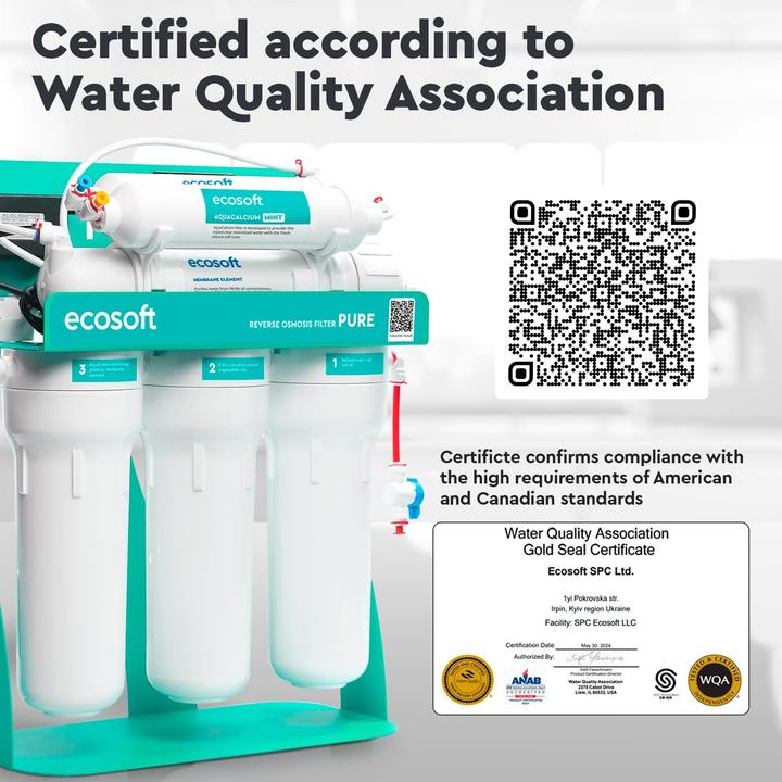 Produktbild Ecosoft Umkehrosmose-Wasserfiltersystem mit Calcium-Mineralisierung