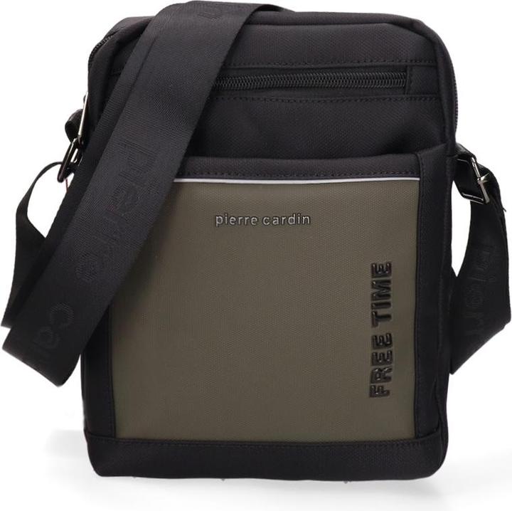 Actual product image Pierre Cardin Herren Umhängetasche - Modell Aureo - Pu-Veganes Leder - 18.0 X 25.0 X 6.0 Cm
