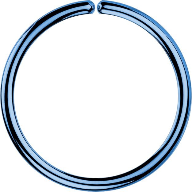 Image du produit Star Piercing Micro piercing anneau bleu foncé avec revêtement en titane (Acier chirurgical 316L, sans laiton)