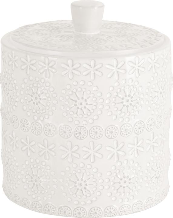 Actual product image spirella Storage Jar Relief White, Porcelain