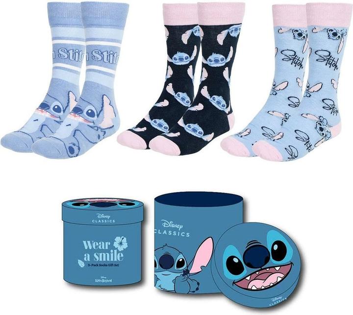 Actual product image Cerda STITCH - Head - Pack de 3 Paires de Chaussettes (Taille 36-43) (pack of 3, 36 - 43)
