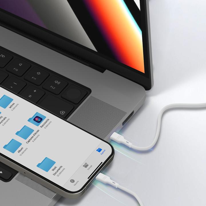 Actual product image USB-C / Lightning charging and data transfer cable (1 m, USB 3.2 Gen 1, 27 W)