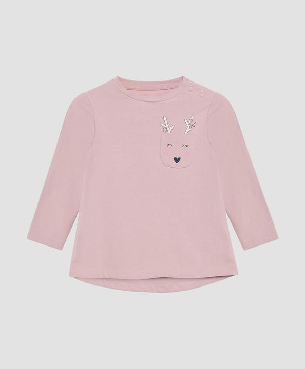 S.Oliver T-Shirt Longsleeve mit aufgesetzter Brusttasche und Print (92)