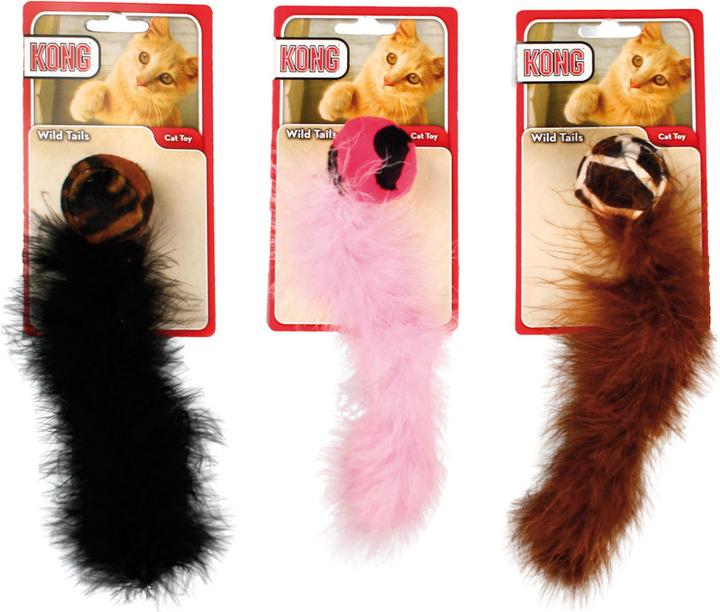 Actual product image KONG Cat Wild Tails (Cat ball toy)