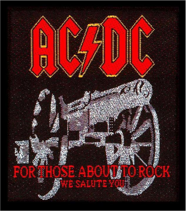 Produktbild AC/DC Patch For Those About To Rock Polyester (10 x 10 cm)