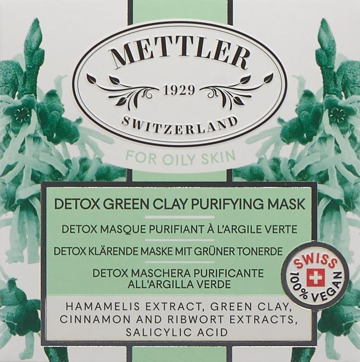 Immagine prodotto Mettler1929 Maschera chiarificatrice detox con argilla verde (50 ml)