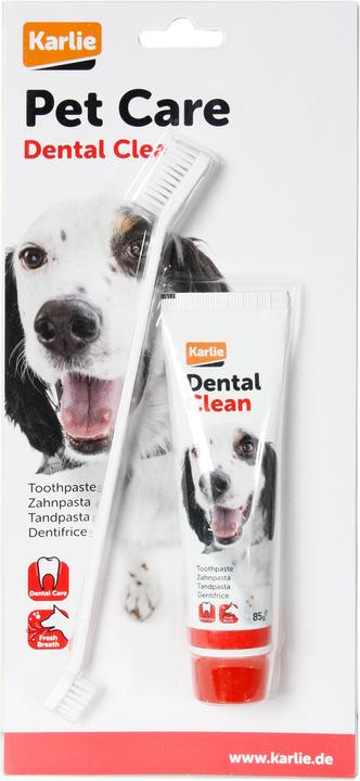 Actual product image Karlie Petcare toothpaste with brush (Dog)
