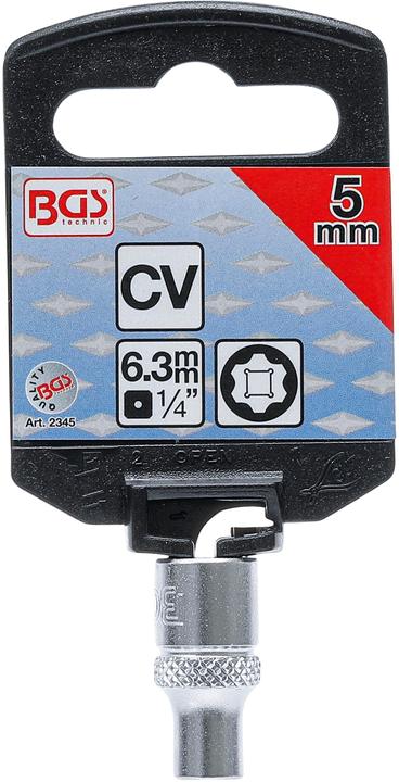 Actual product image BGS Socket, Super Lock 6.3 mm (1/4") Drive 5 mm (5 mm)