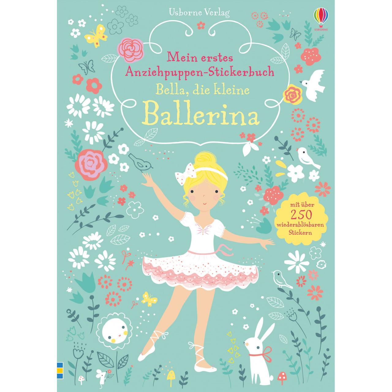 Usborne Publishing, Sticker, Mein erstes Anziehpuppen-Stickerbuch: Bella, die kleine Ballerina