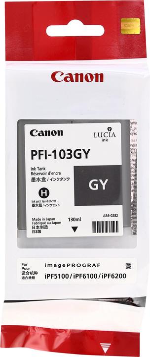 Actual product image Canon Pfi-103gy (GY)