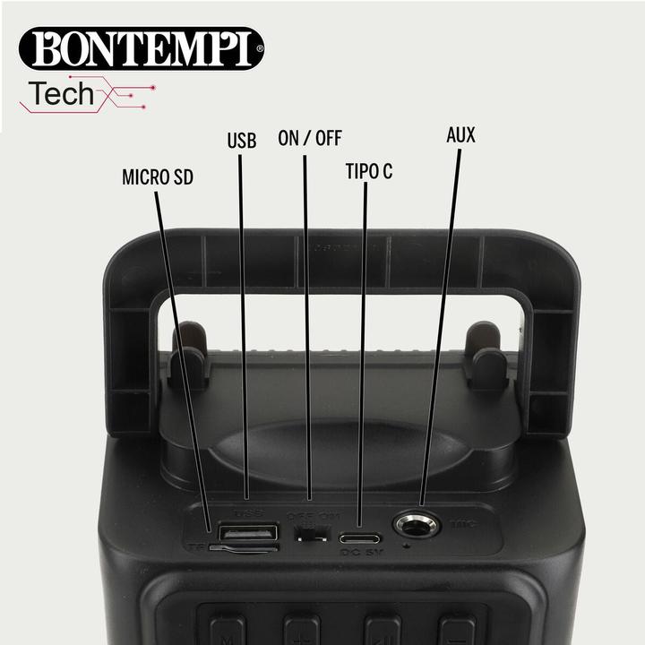 Image du produit Bontempi Lautsprecher mit Karaoke Mikrofon 12 Stück