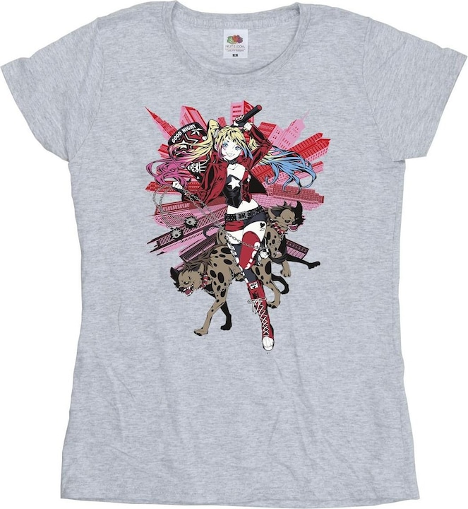 Immagine prodotto T-shirt coton Harley Quinn Hyenas Femme/Dames (XL)