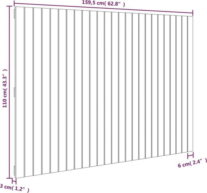 Immagine prodotto vidaXL Chloé (159,5 x 3 x 110 cm)