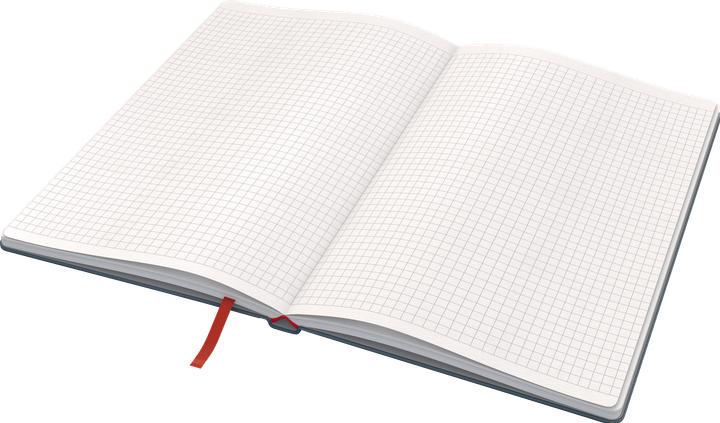 Actual product image Leitz Notebook Cosy 14.8 x 21 cm, Plaid, Grey (A5, Checked, Hardcover)