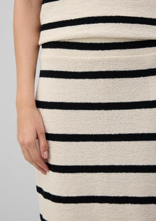 Produktbild S.Oliver Rock Midirock aus Strickjersey mit Streifenmuster (40)