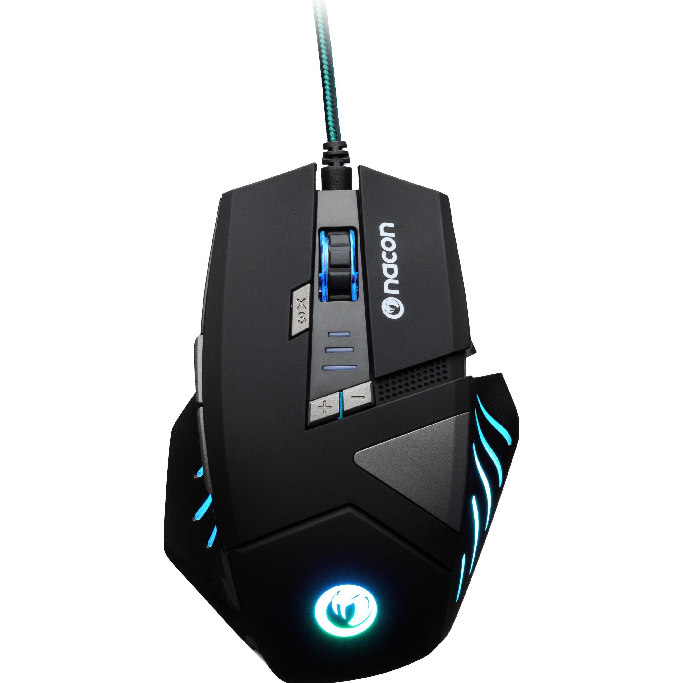 Nacon Gaming Gm-300 (Kabelgebunden), Maus, Schwarz