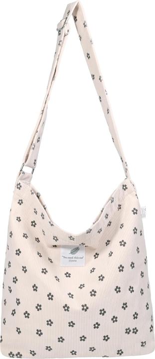 Produktbild Only-Bags.Store Grosse Cord-Einkaufstasche für Universität Arbeit Schule Alltag