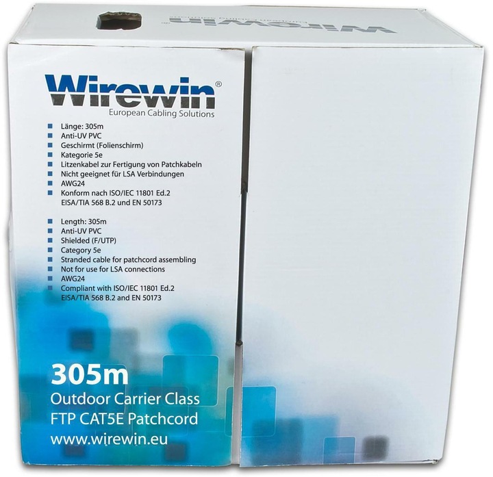 Produktbild Wirewin Netzwerkkabel (F/UTP, CAT5e, 305 m)