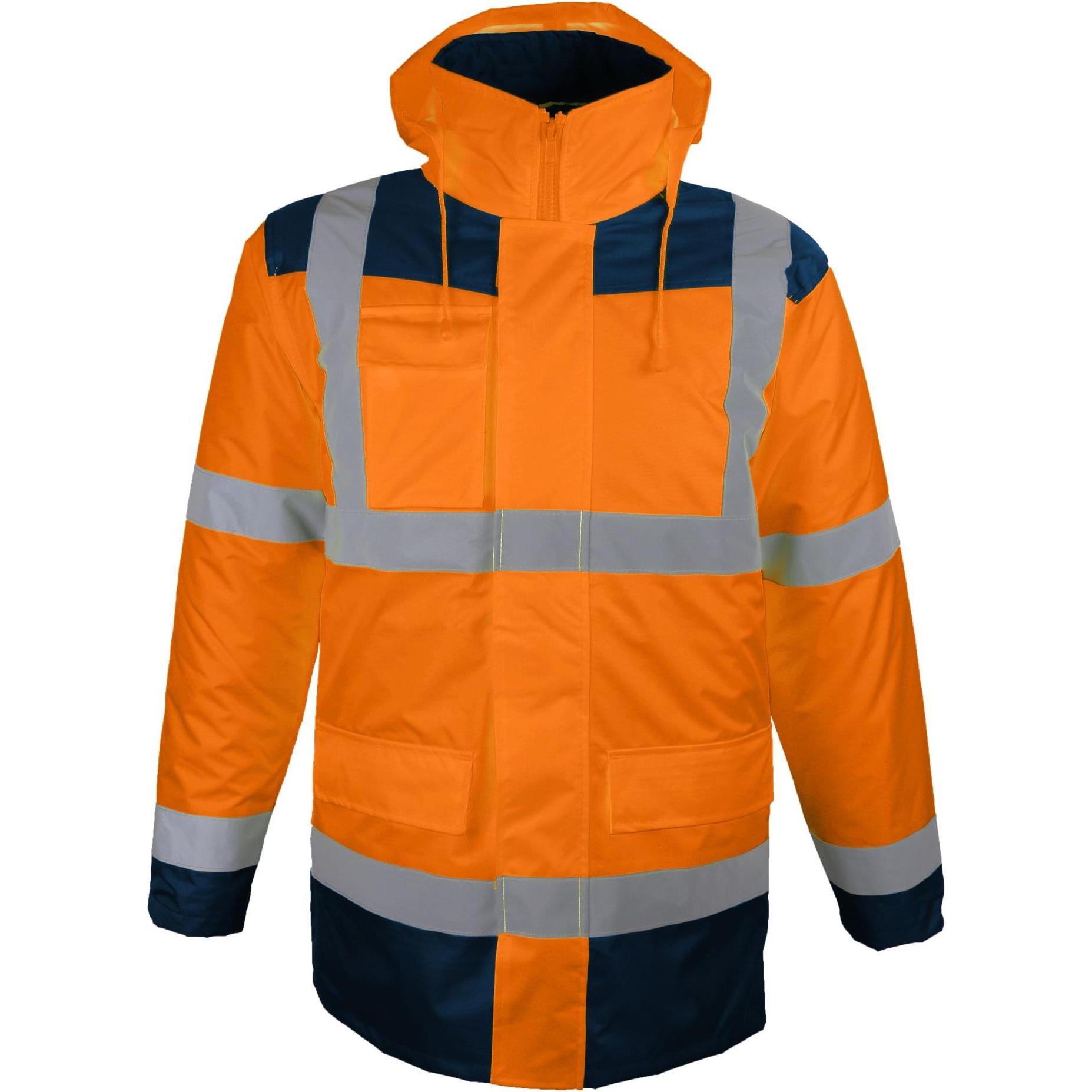 Singer Safety, Arbeitsjacke, 4 in 1 Warnschutz Parka (4XL)