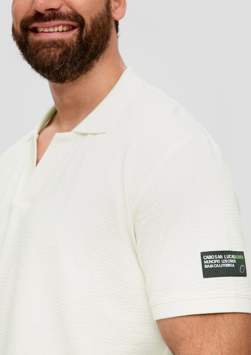 Produktbild S.Oliver Polo-Shirt Poloshirt aus Baumwollstretch mit Applikation (XXL)