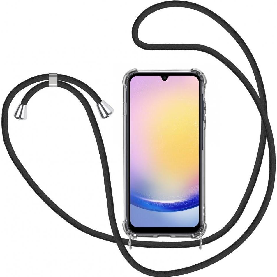 Screenguard Samsung Galaxy A25 5G Loopster Necklace Hülle, Handykette, Transparent