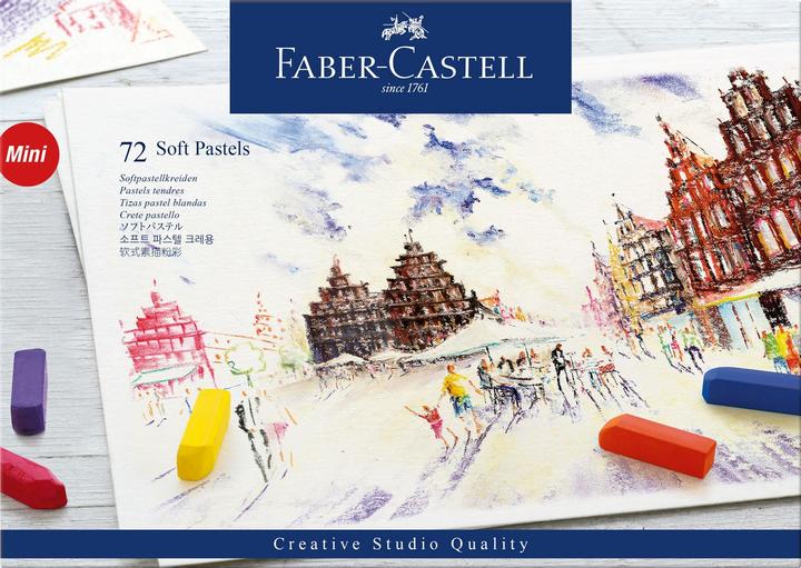 Actual product image Faber-Castell CASTELL soft pastel crayons mini 72 cardboard box 3 pcs (72x)