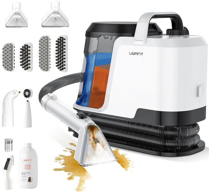 Uwant Y100 Steam 3-in-1 Dampfreiniger mit 18KPA,1750W Heissdampf,Selbstreinigung,7-teiligem Zubehör