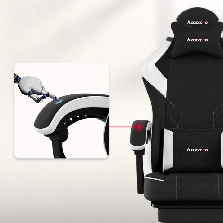 Produktbild Huzaro Force 3.7 White Carbon Gaming-Stuhl