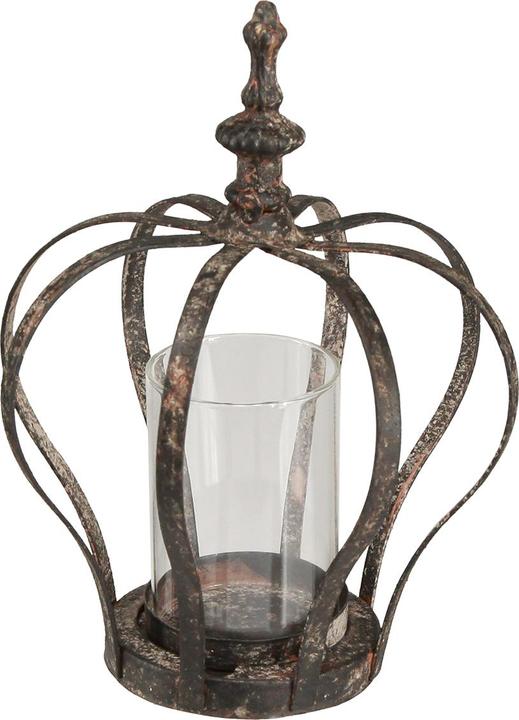 Produktbild Viana Windlicht Krone mit Kerzenglas