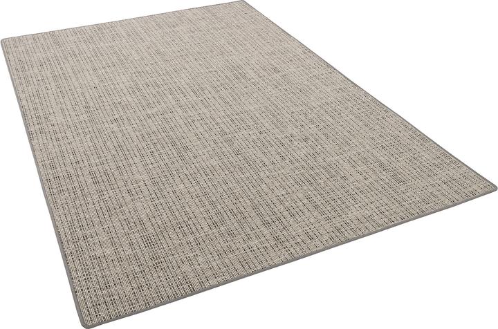 Snapstyle Sisal-Optik Designer Flachgewebe Teppich Pure Beige Grau Meliert