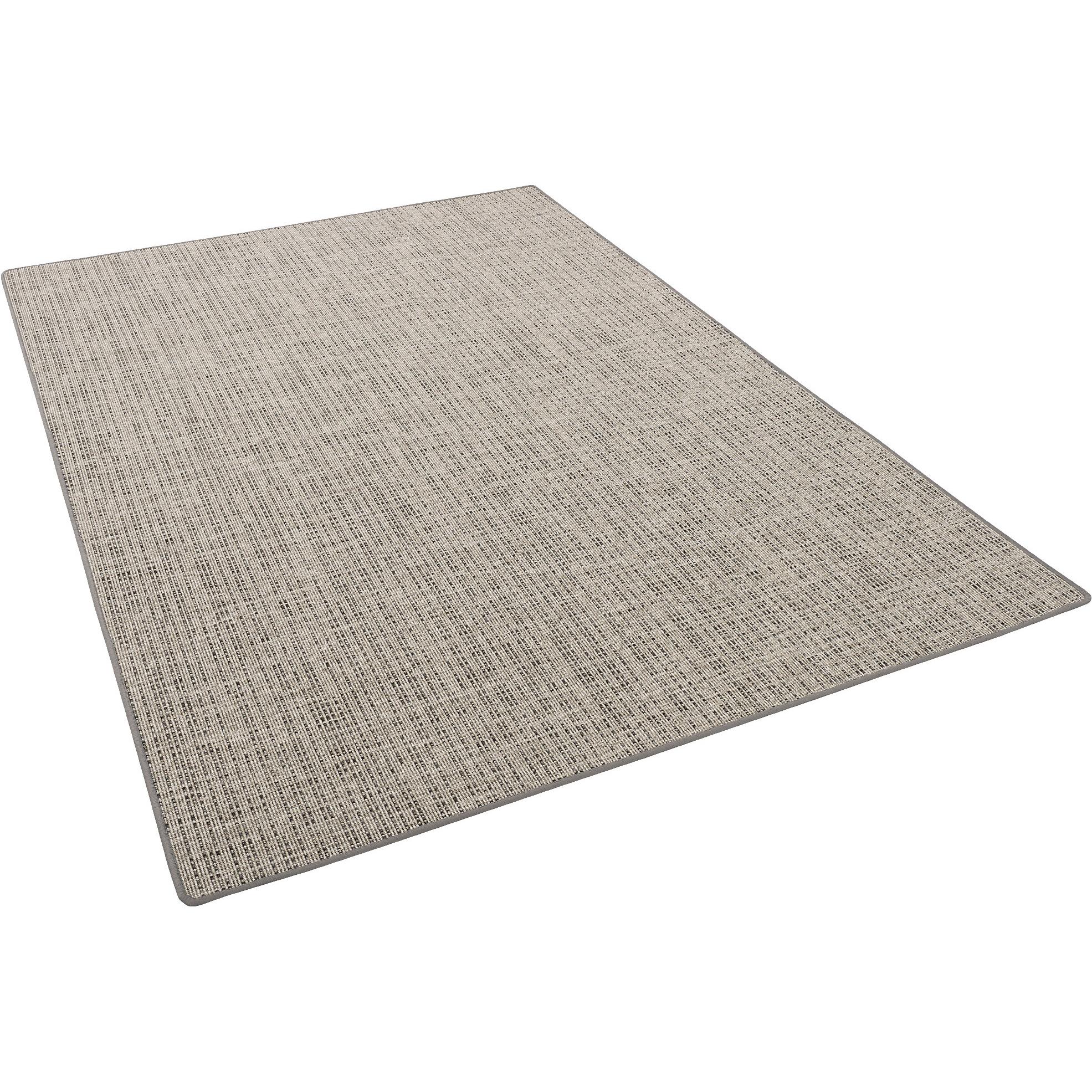 Snapstyle, Teppich, Sisal-Optik Designer Flachgewebe Teppich Pure Beige Grau Meliert (160 x 200 cm)