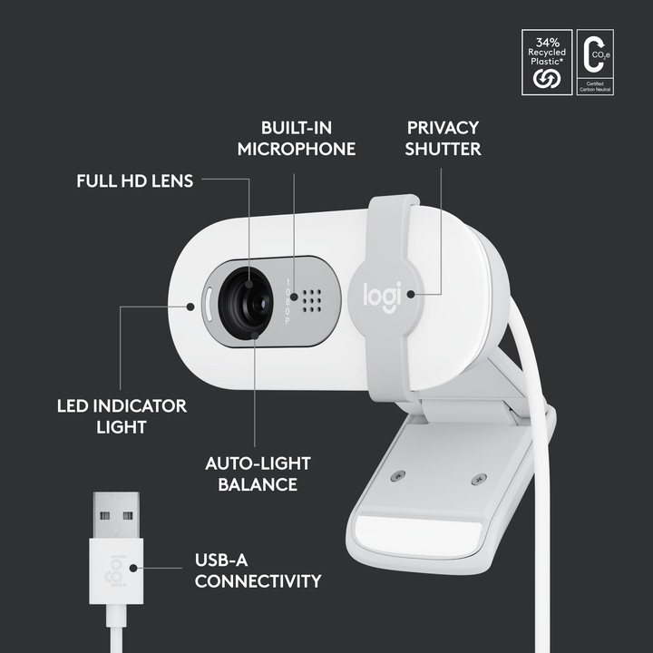 Actual product image Logitech Brio 100 (2 Mpx)
