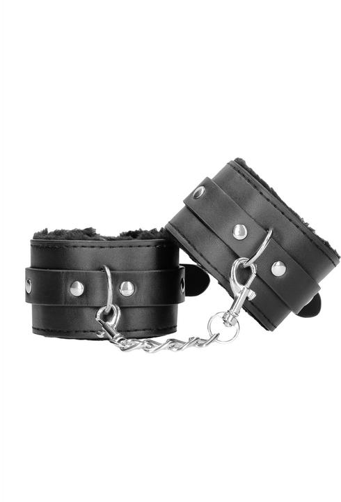 Produktbild Ouch! Plush Bonded Leather Hand Cuffs - With Adjustable Straps