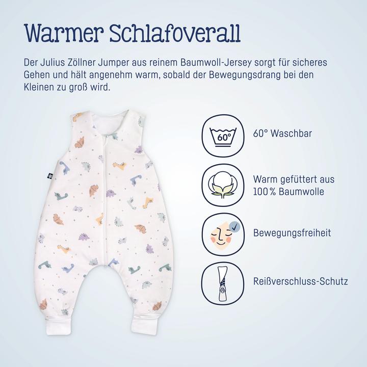 Produktbild Julius Zöllner Jersey Jumper, Little Dinos (85 cm, 2.5 TOG, Ganzjahr)