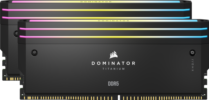 Produktbild Corsair DOMINATOR Titanium Light Enhancement Kit, 2-up config, Functional LEDs, Black Heatsink, no DRAM ICs (Mehrfarbig)