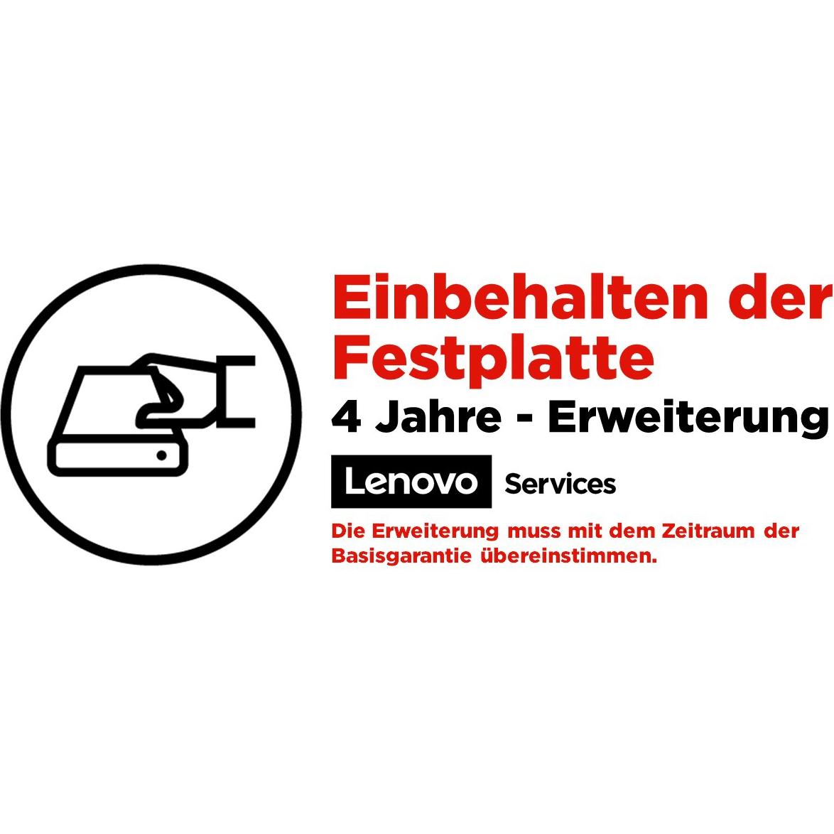 Lenovo Epack 4y Keep Your Drive (48 Monate, Technische Unterstützung, Post Warranty), Garantieerweiterung