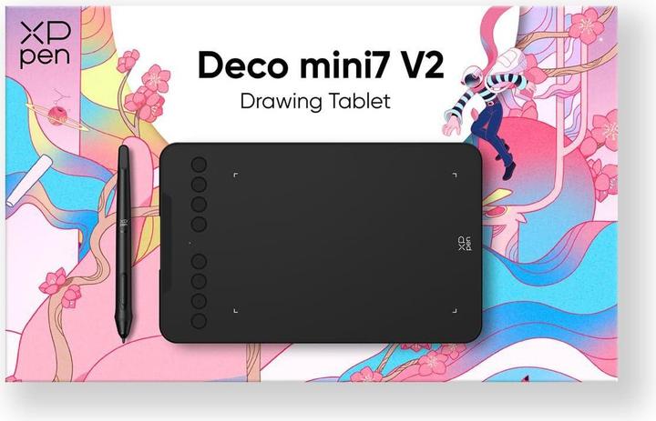 Actual product image XP-Pen Grafiktablet Deco Mini7 V2 (5080 lpi)