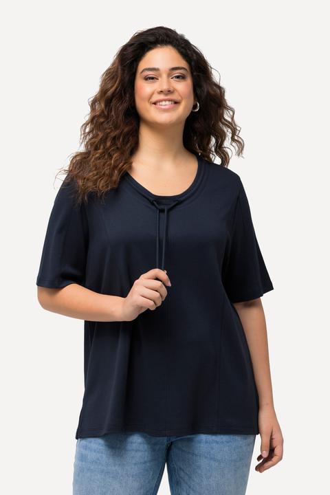 Produktbild Ulla Popken Sweatshirt, Stehkragen, Zierband, Halbarm, Modalmix (50, 52)
